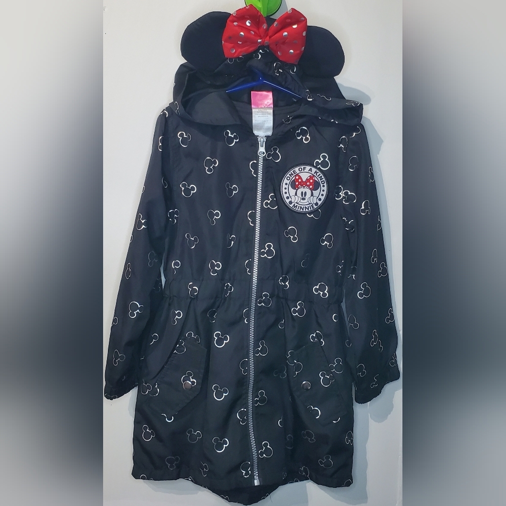 Disney Black Jacket with‎ Red Polka Dot Bow